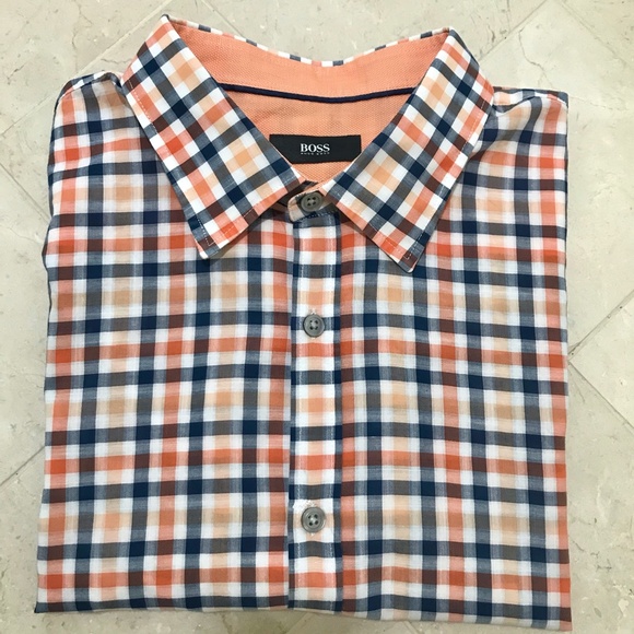 Hugo Boss Other - Hugo Boss Short Sleeve Slim Fit Shirt - L